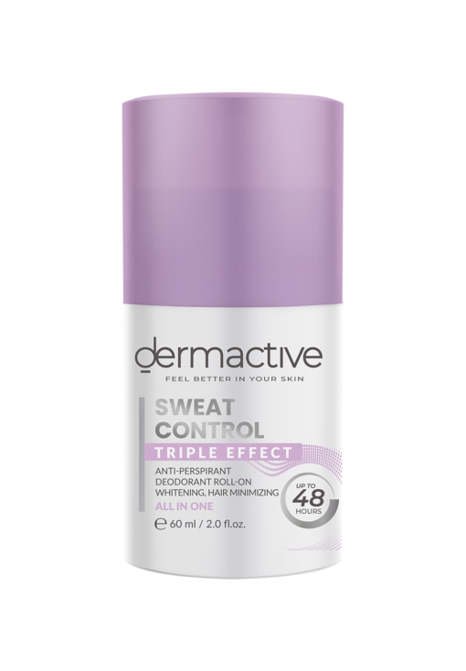 DERMACTIVE SWEAT CONTROL TRIPLE EFFECT DEODORANT ROLL ON - 60ML