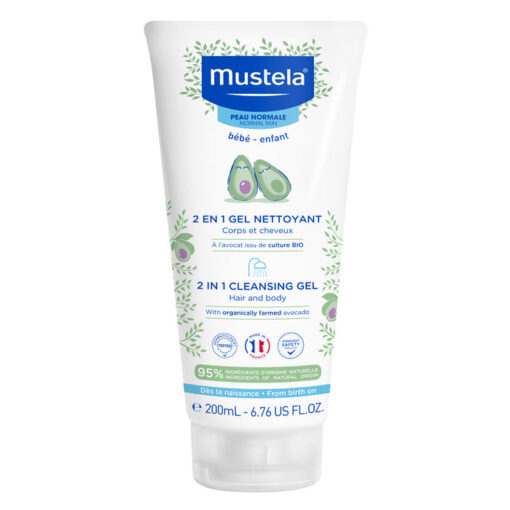 Mustela® 2 in 1 Cleansing gel -200 ml