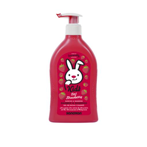 Sanosan Strawberry Shower & Shampoo -400ml